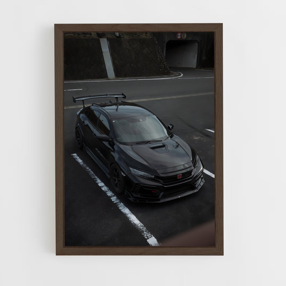 Poster Civic Noir – affiche Honda (vue 5)